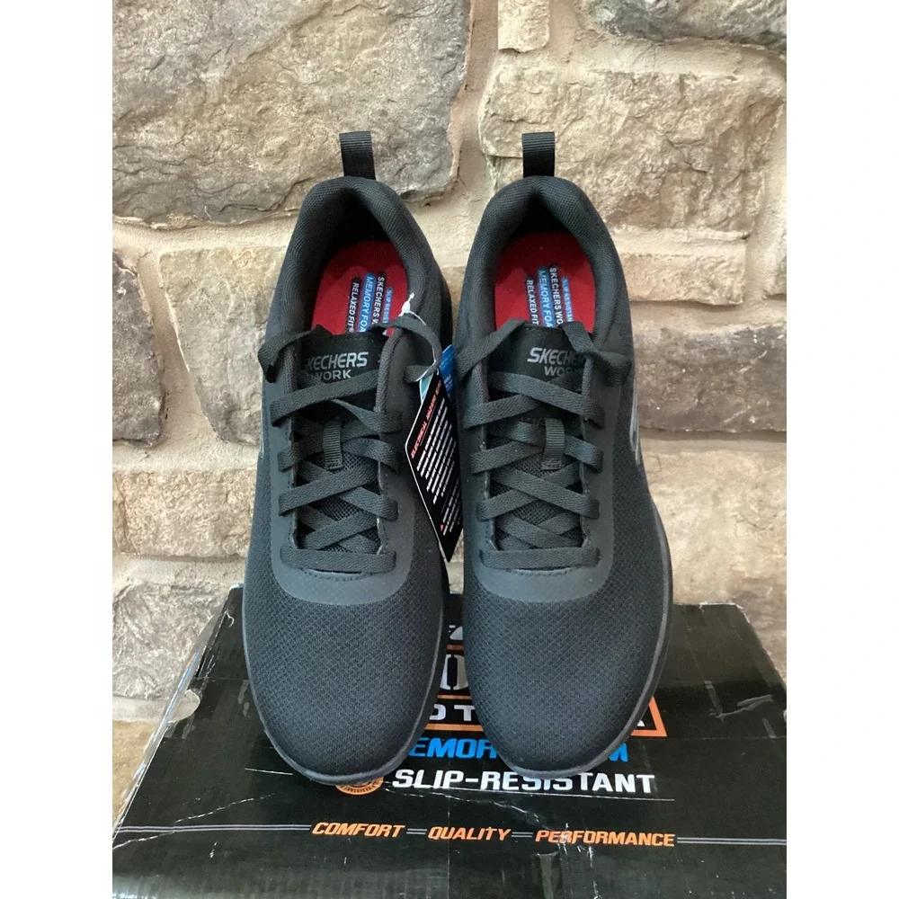 Skechers Daxtin Mens Size 9 Work Black Ultra Flex 3.0 Sneakers Memory Foam New
